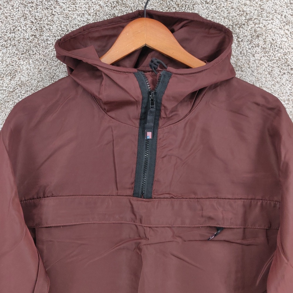 Vintage Polo Ralph Lauren Jeans Co Jacket Mens Small Brown Anorak Hooded 90s Y2k